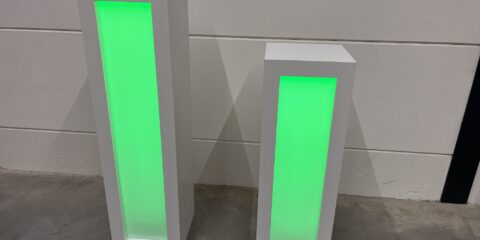 DJ Booth Pillars met LED-verlichting
