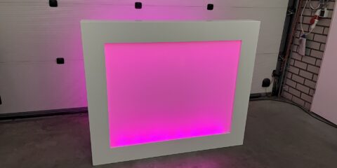 Inklapbaar LED roze