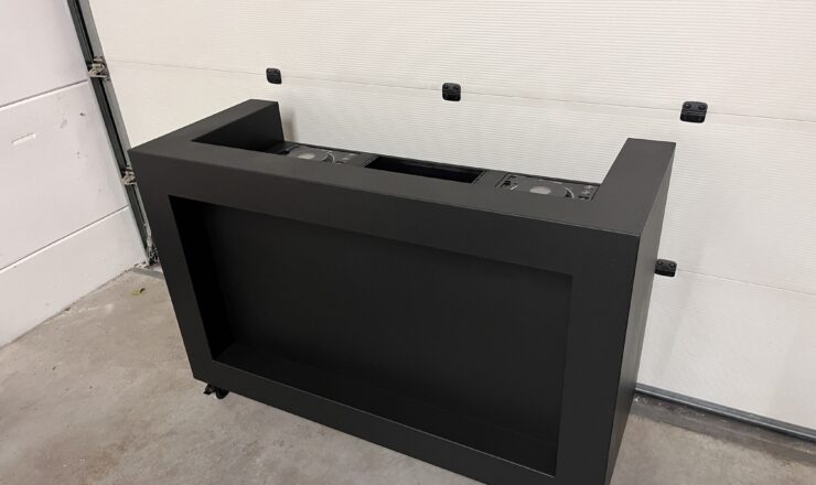 DJ Booth Modern in zwarte Warnex structuurcoating