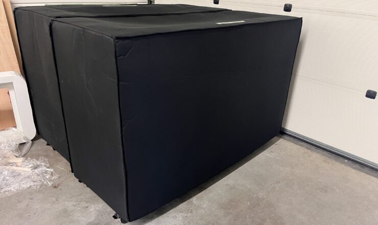 Transporthoes voor een speaker
